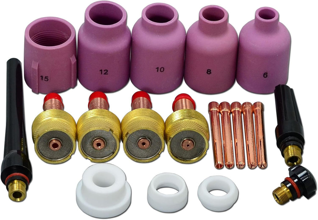 TIG Welding Torch Alumina Nozzle Kit 50pcs F202