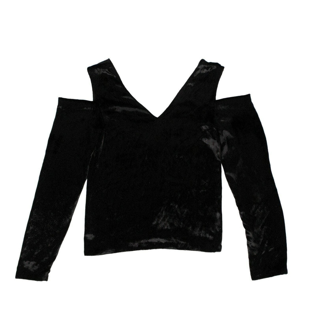Black Velvet Cold Shoulder Shirt M55478