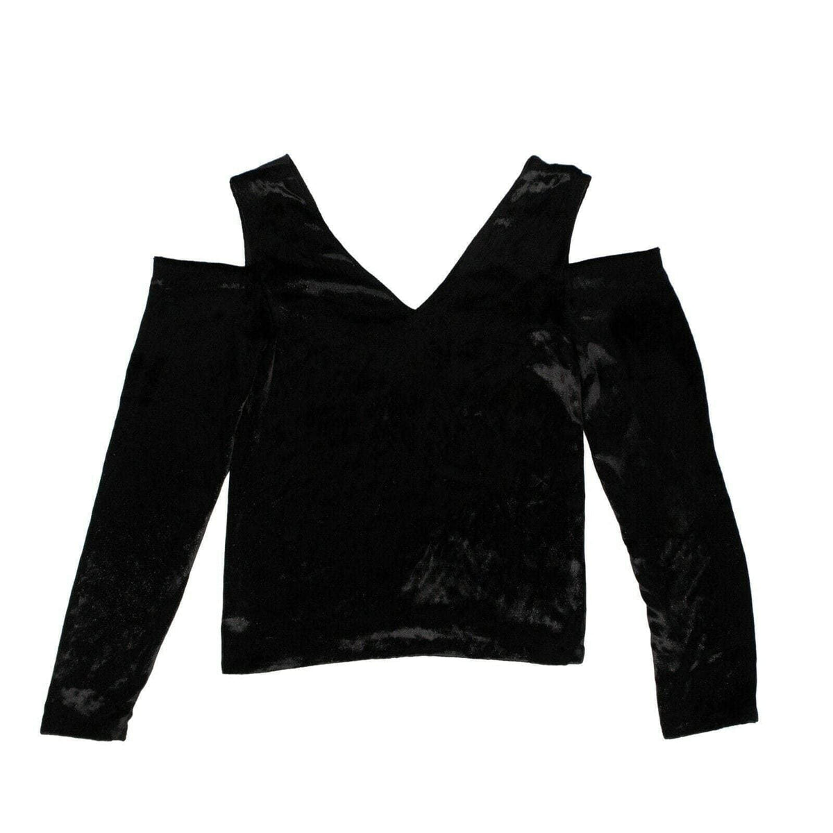 Black Velvet Cold Shoulder Shirt M55478
