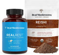 60ct Capsules and Reishi Mushroom Powder Vegan Non-GMO Mushroom Supplement C6870
