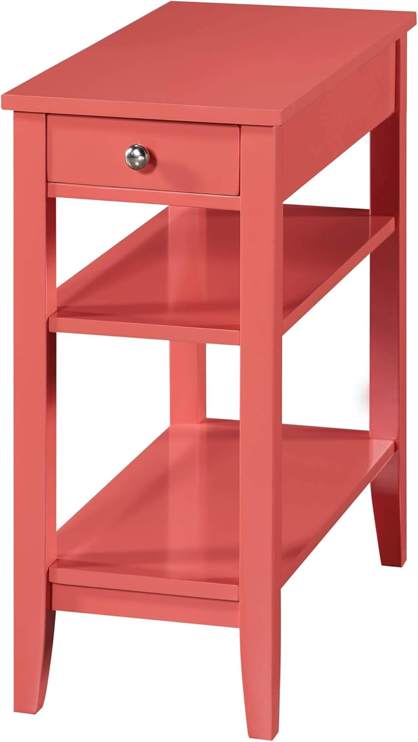 Three Tier End Table with Drawer X5896
