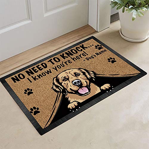 Personalized Dog Doormat 27.5 x 17.7 Inch C950