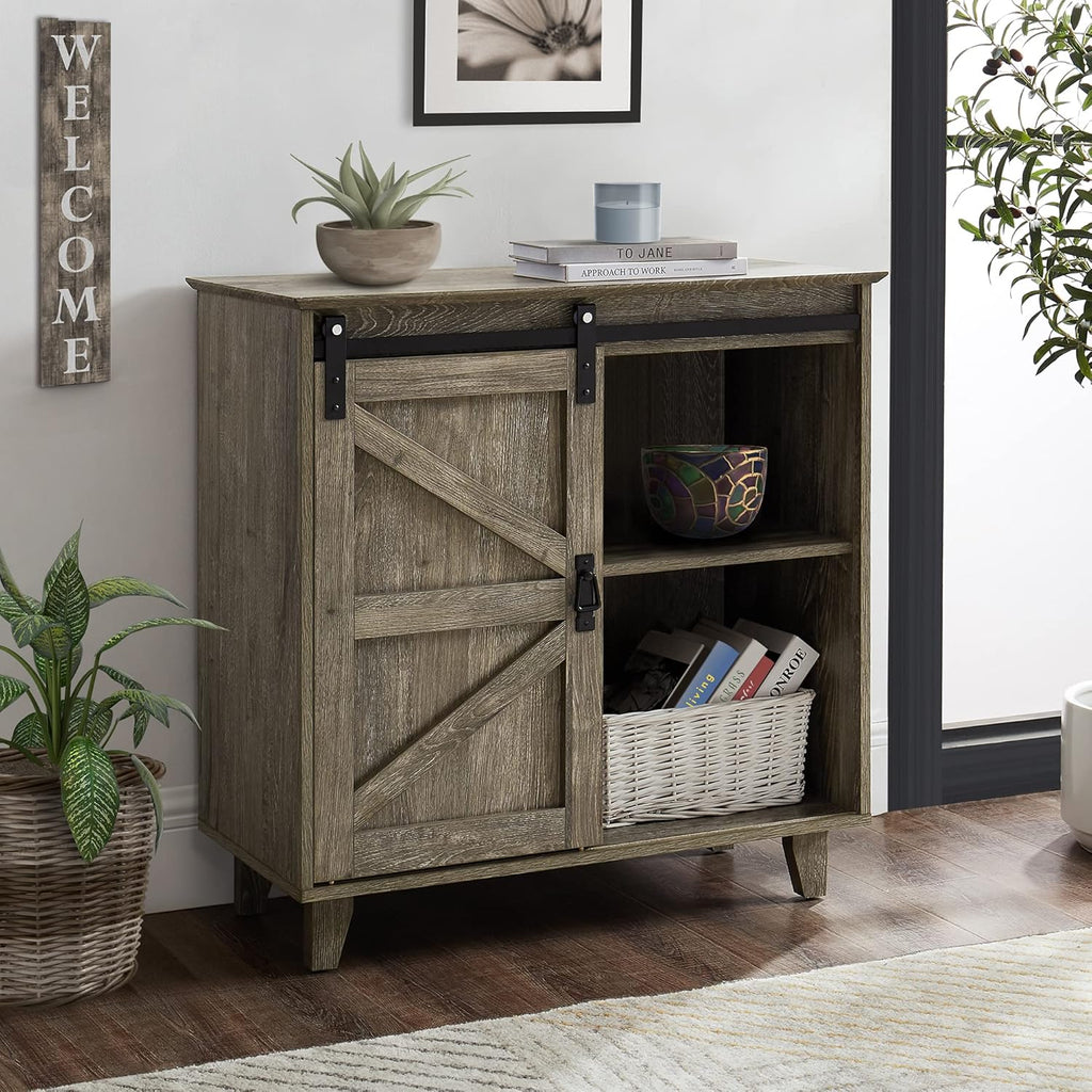 50 inch Sideboard Buffet with Sliding Barn Doors Z978498