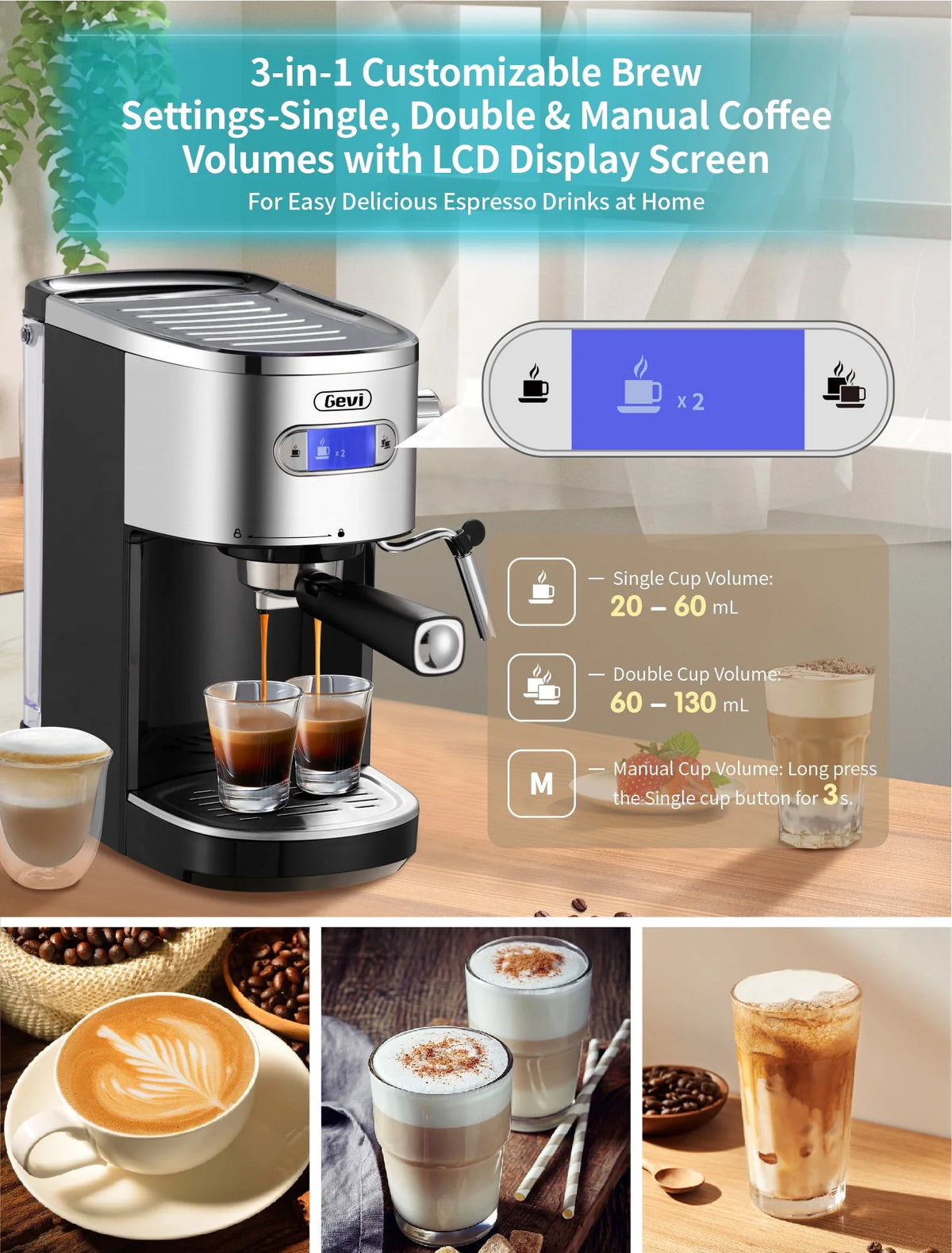 20 Bar Automatic Espresso Machine with Milk Frother R73780