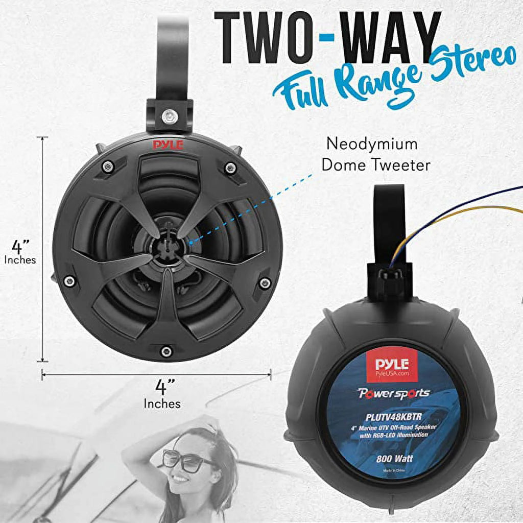 2-Way Waterproof Off Road Speakers U284