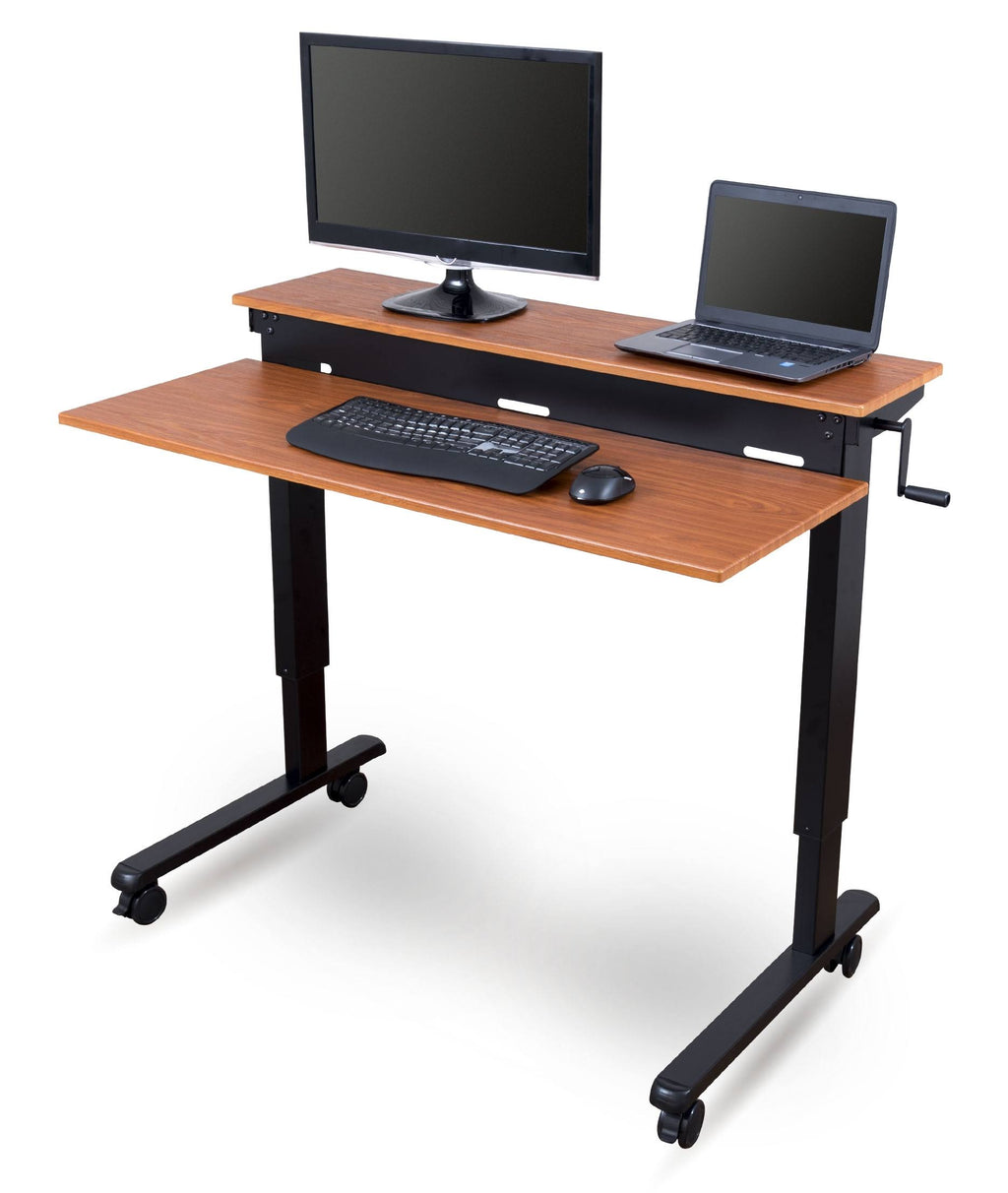 48-inch Crank Adjustable Height Stand Up Desk with Steel Frame B730