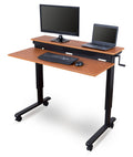 48-inch Crank Adjustable Height Stand Up Desk with Steel Frame B730