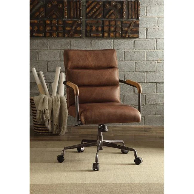 Brown Top Grain Leather Executive Office Chair L27683