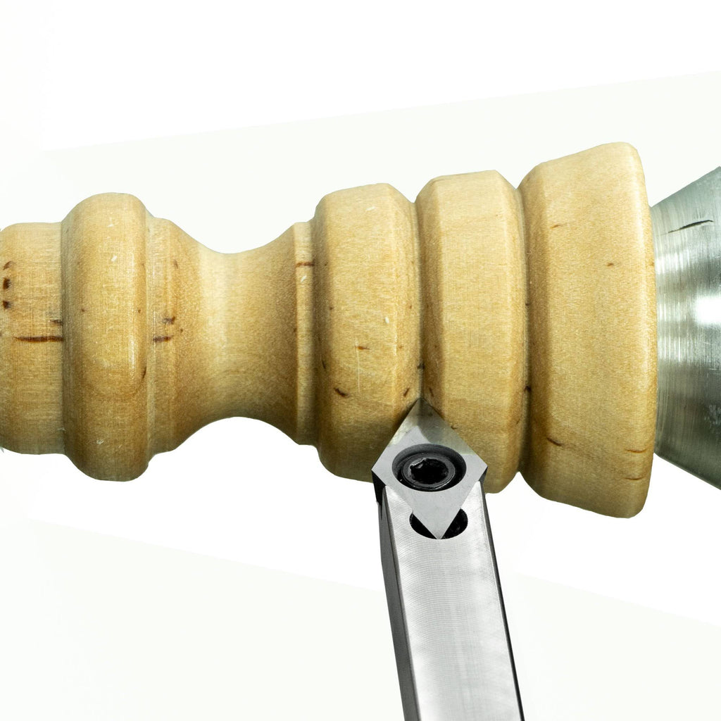 5 Carbide Woodturning Tools with Interchangeable Lathe Tool Handle, 2 inch Radius J796325