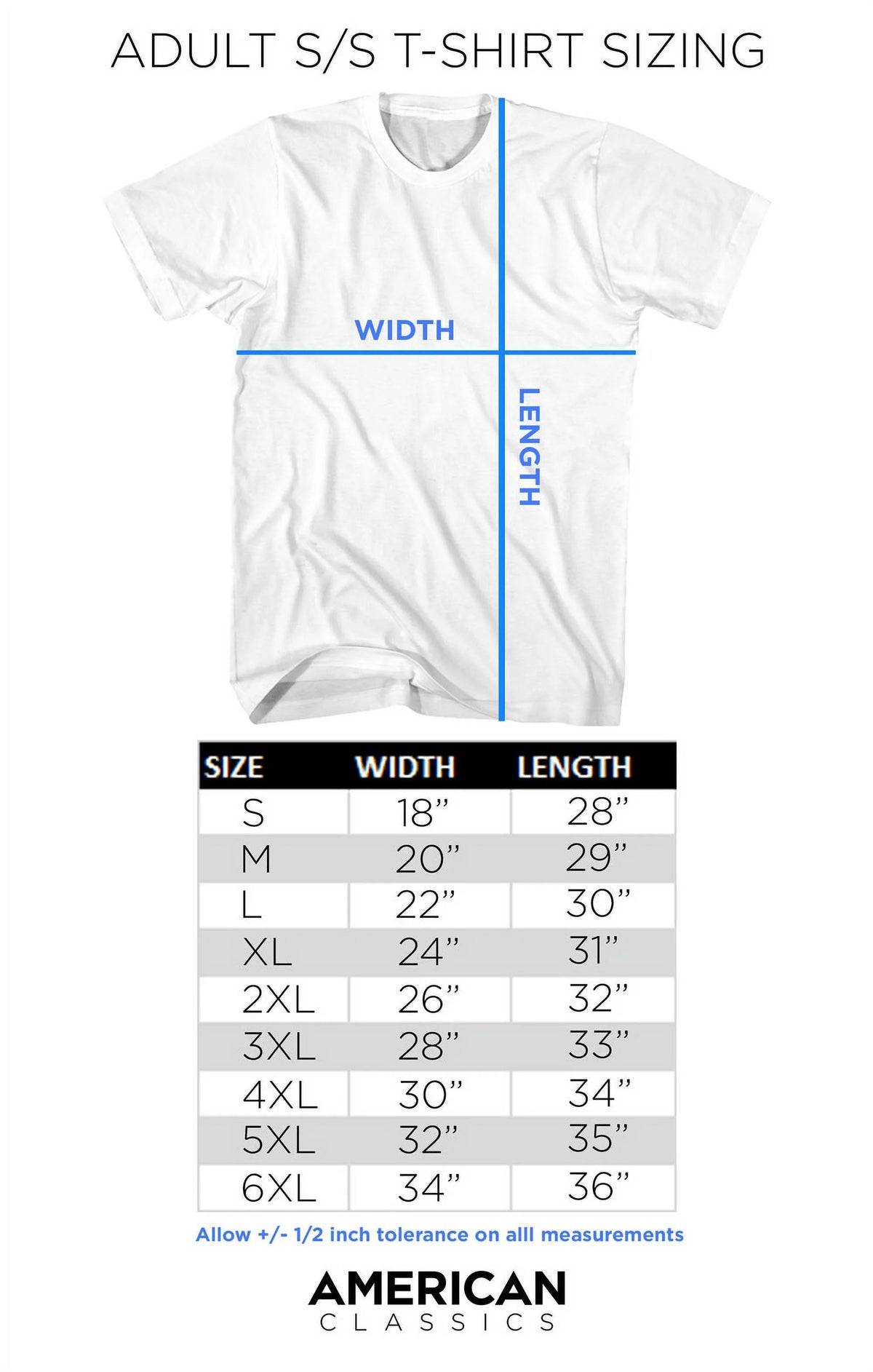 Adult T-Shirt 6X N9228