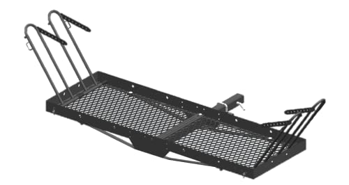 60 inch x 20 inch 500 lb. Capacity 2 in 1 Hitch Mount Cargo Carrier Rack and 2 Bike Rack S483034
