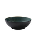 Stoneware Salad Bowl 30cm Black Green P104