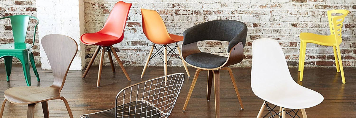 Charcoal Fabric and Walnut Wood Finish Chair S3874