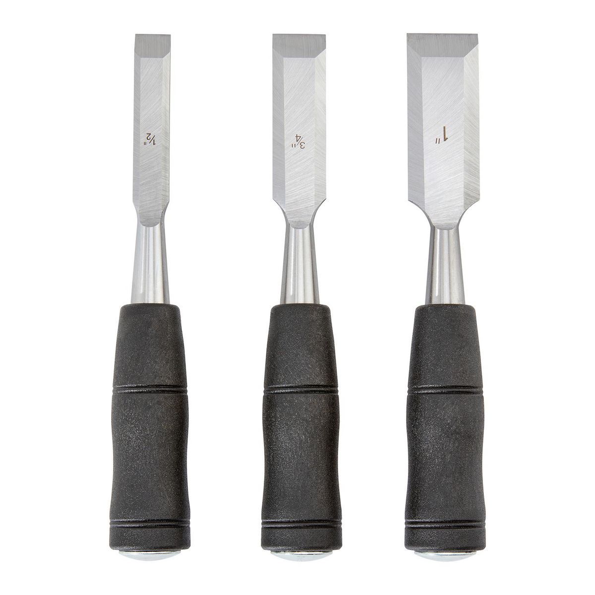 Wood Chisel Set with PVC Handles, 3-Piece R889312