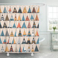 Boho Teepee Pattern Shower Curtain 66x72 inch L3286