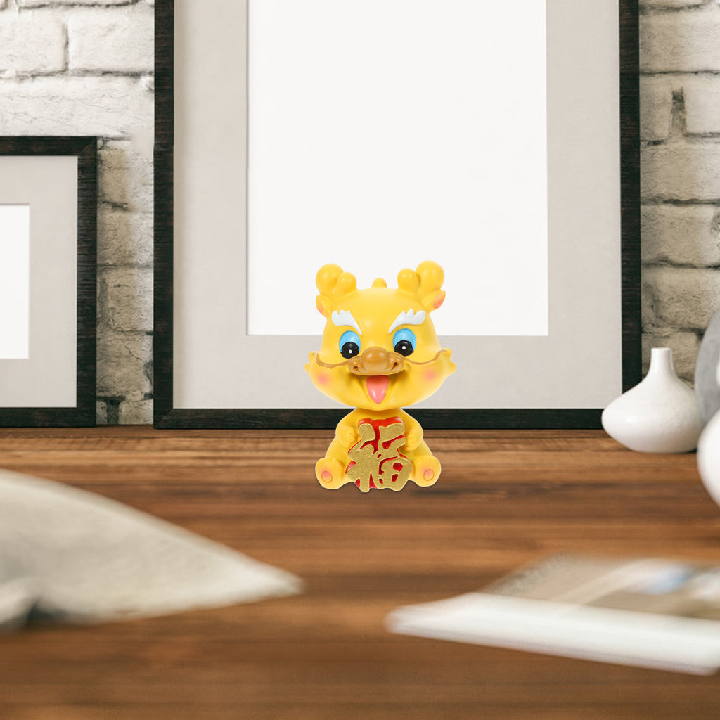 Dragon Figurine Resin Craft Bobblehead Doll L4100