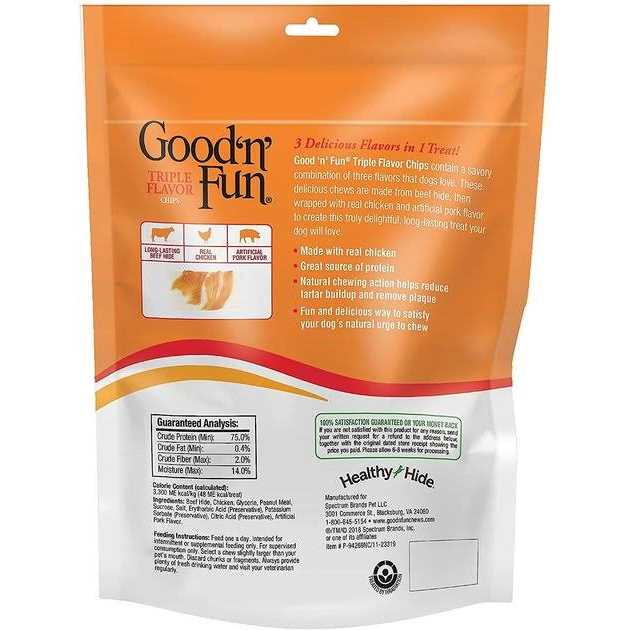 Triple Flavor Chips Dog Treats O46909