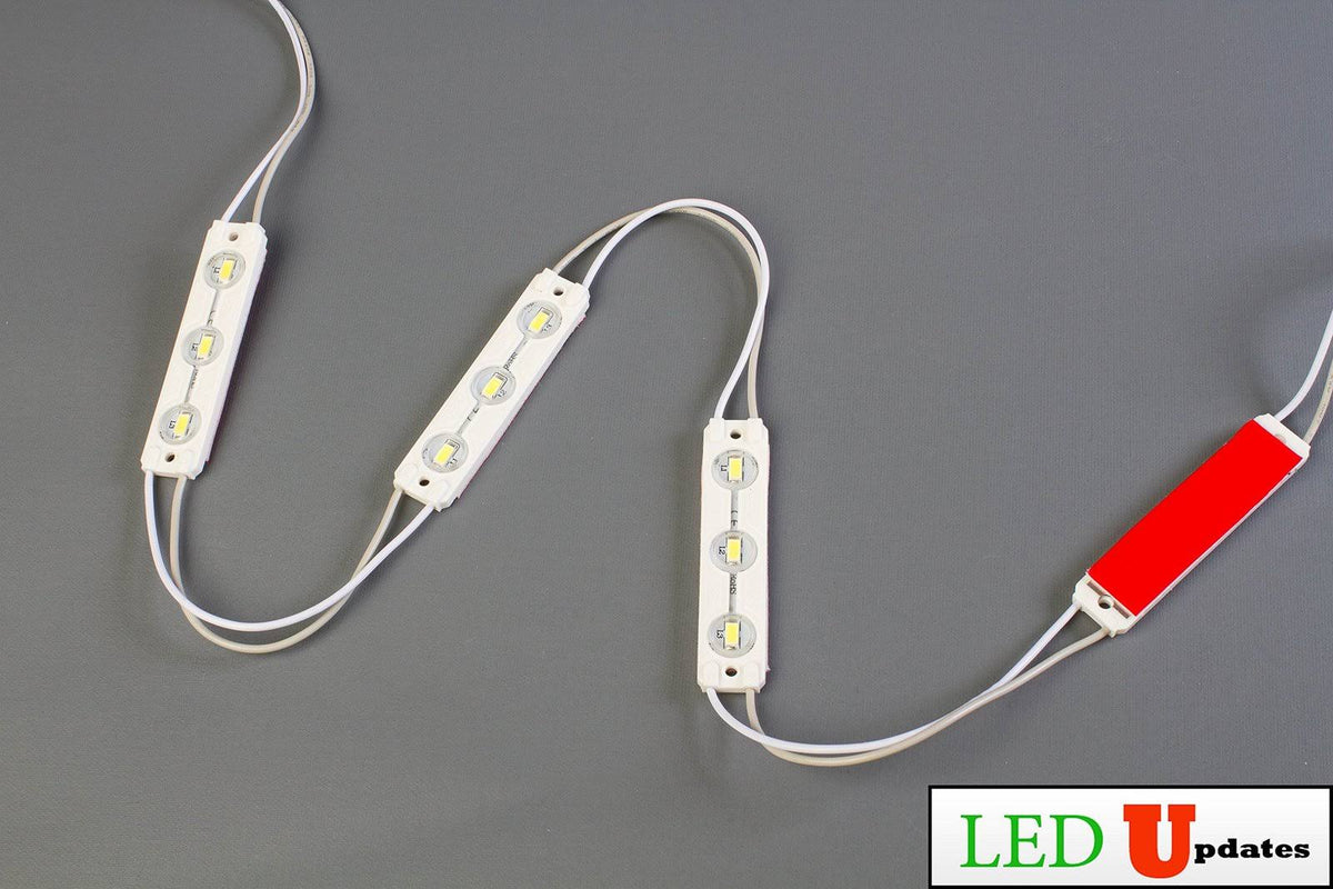 60ft Blue 5630 Injection LED Module with UL 12V AC Power Package P121