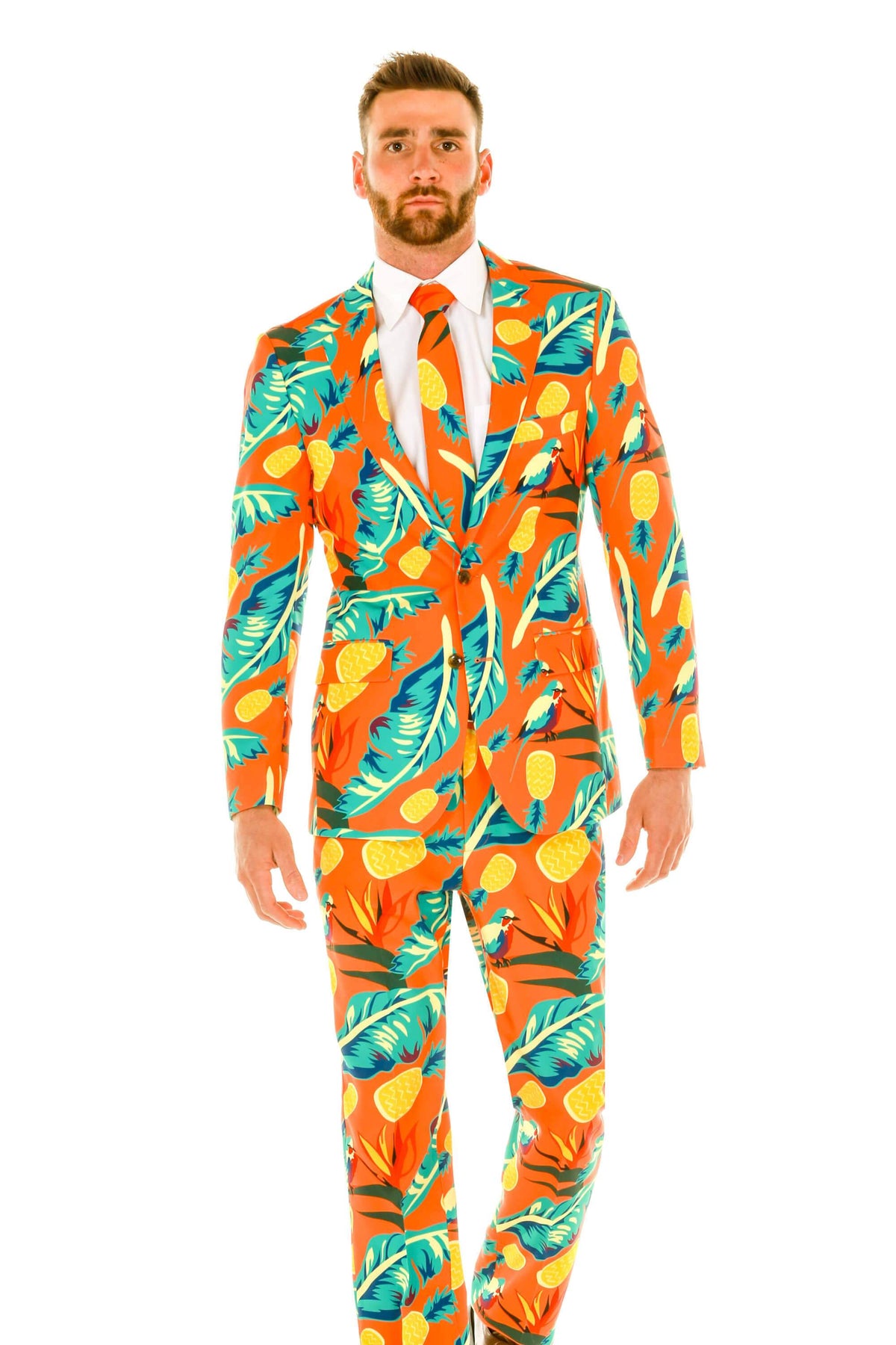 Orange Hawaiian Suit Size 42 M72466