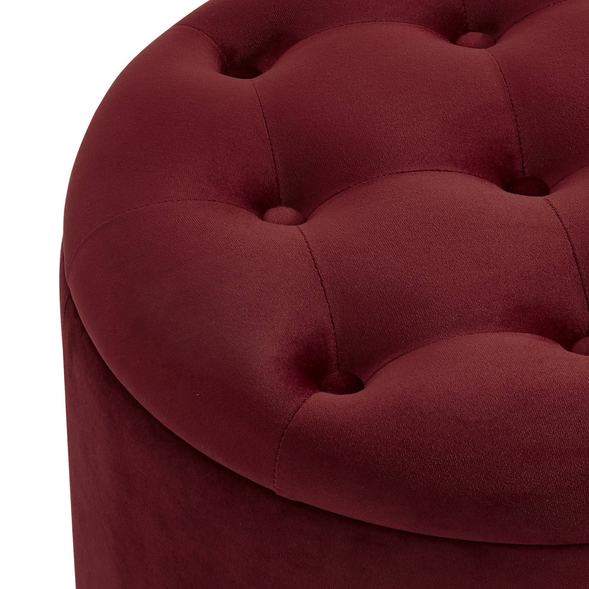 Blue Round Storage Ottoman O608
