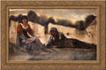 Gold Ornate Wood Framed Canvas Art 24x18 N614