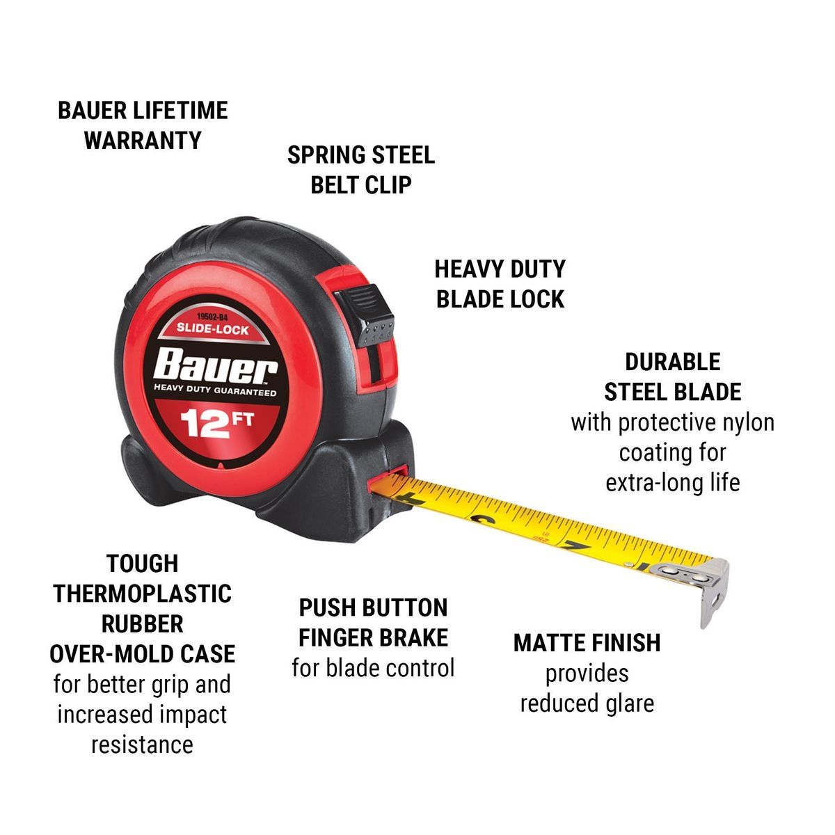 12 ft. x 5/8 in. Tape Measure Q596150