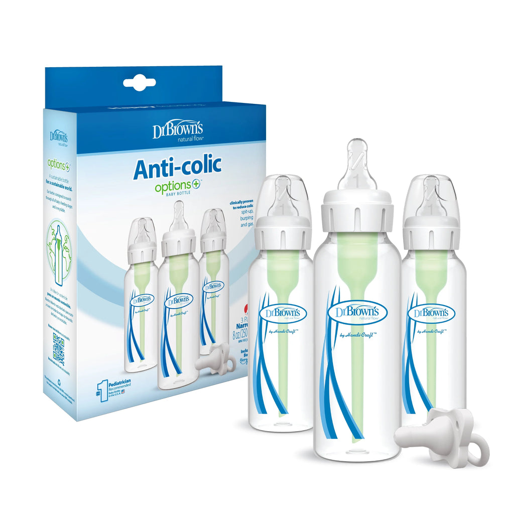 Narrow Anti-Colic Baby Bottle, 8oz, 3 Pack C73772