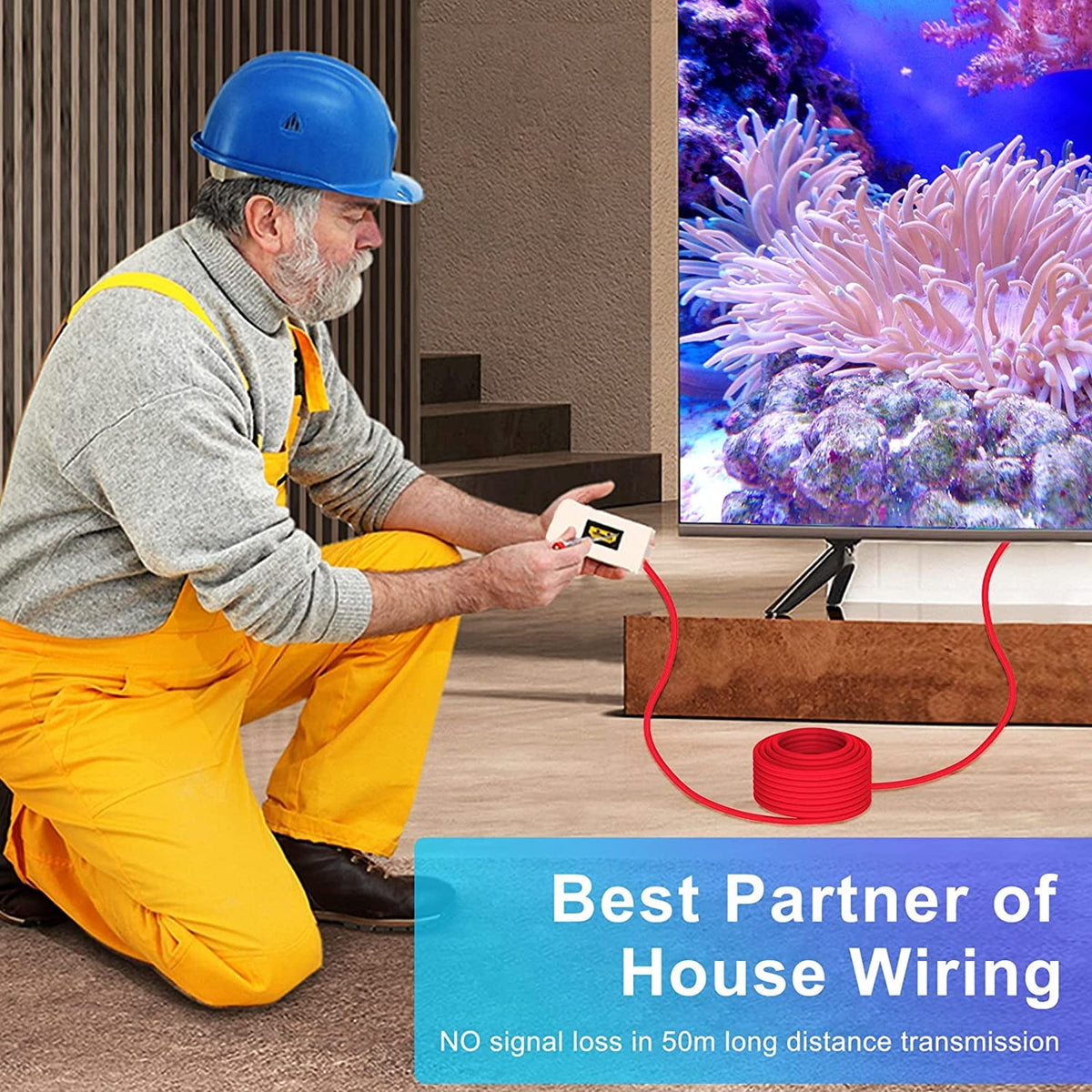 8K HDMI Fiber Optic Cable 50FT M446