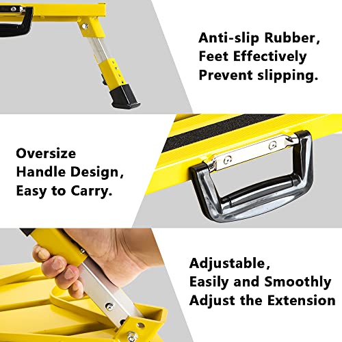 Portable Foldable Anti-Slip Aluminum RV Steps with Handles V6939