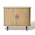 2-Door Accent Cabinet with Slatted Sliding Doors D673105
