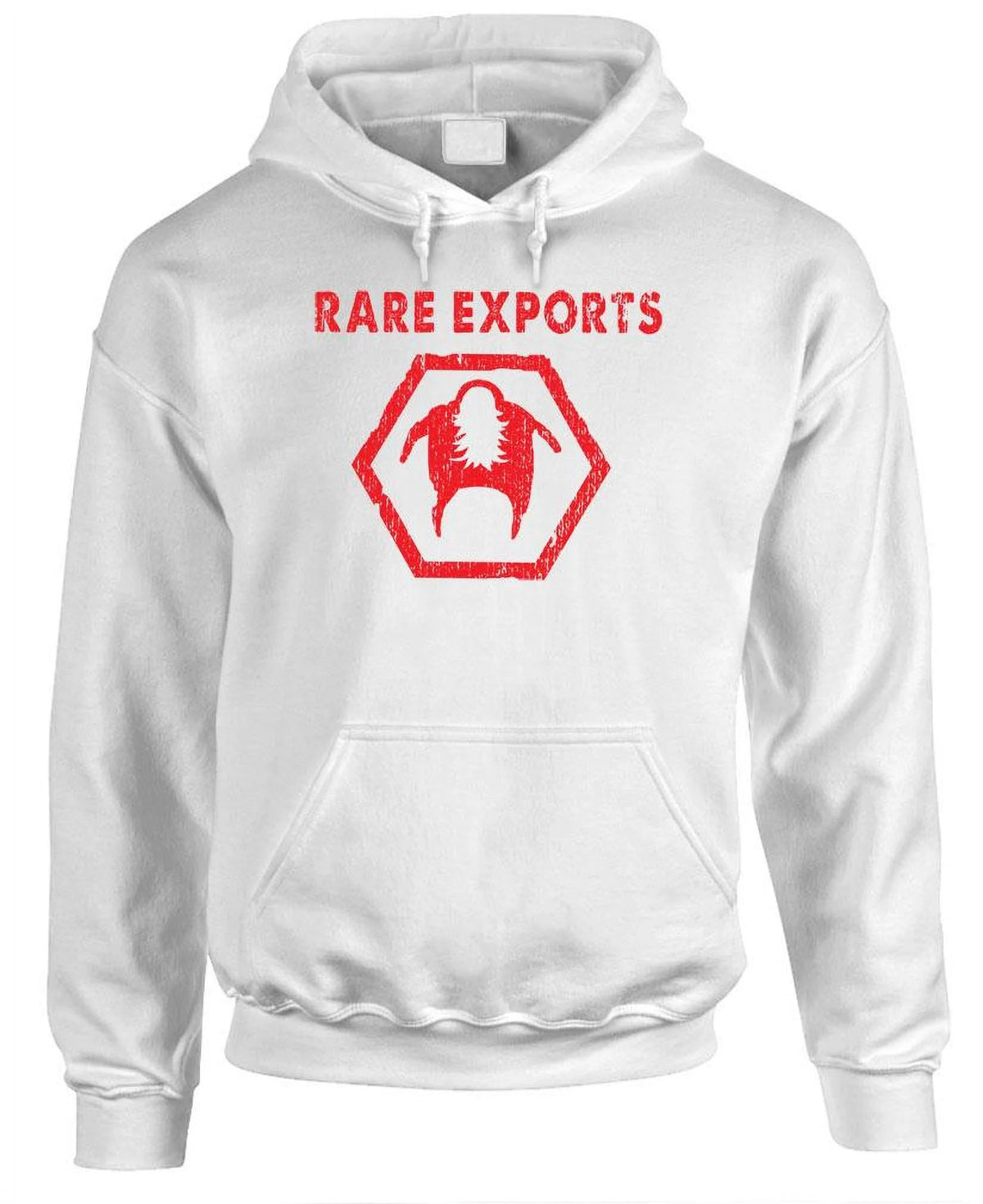 Fleece Pullover Hoodie White Medium X3318