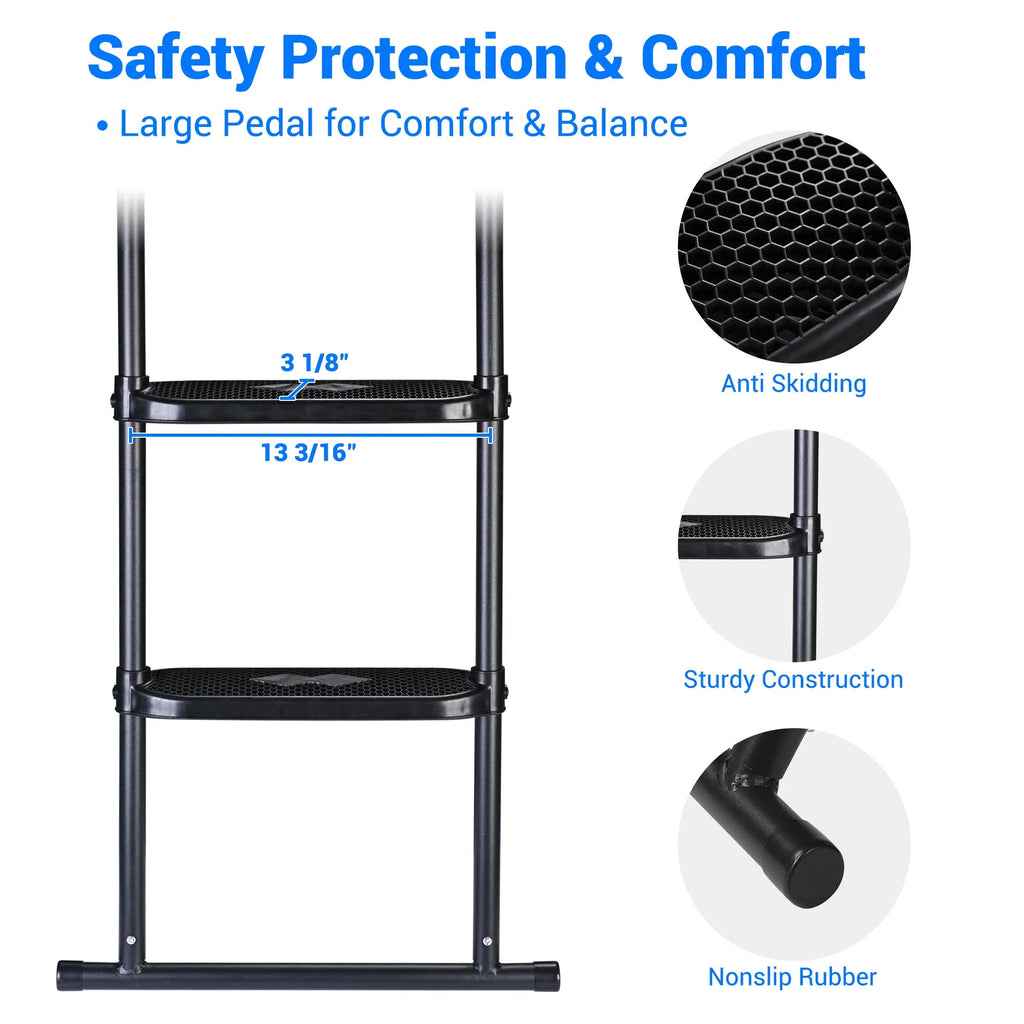 2 Step Trampoline Ladder with Shoe Bag D986856