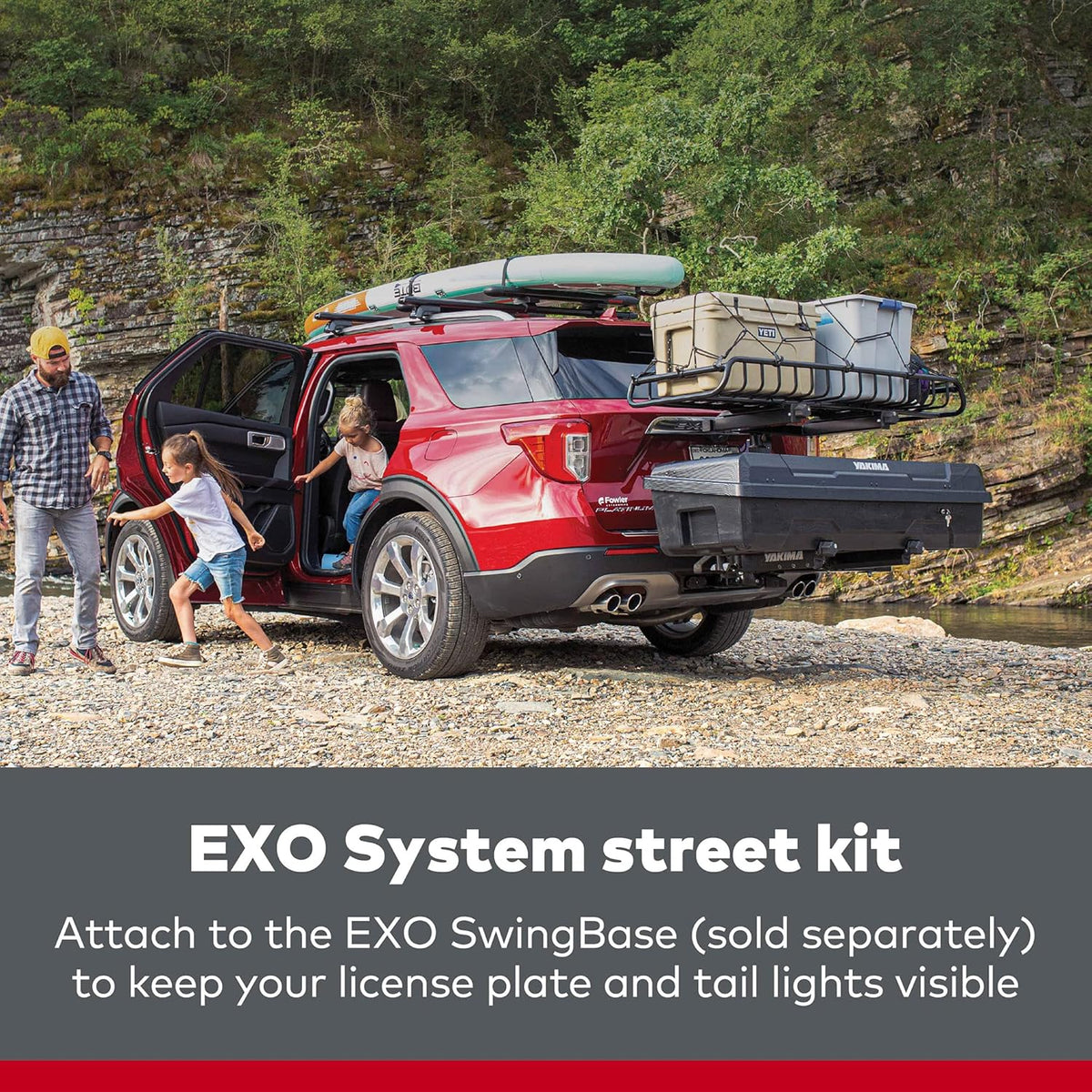 License Plate and Tail Lights Accessory for EXO Hitch Rack System L710203