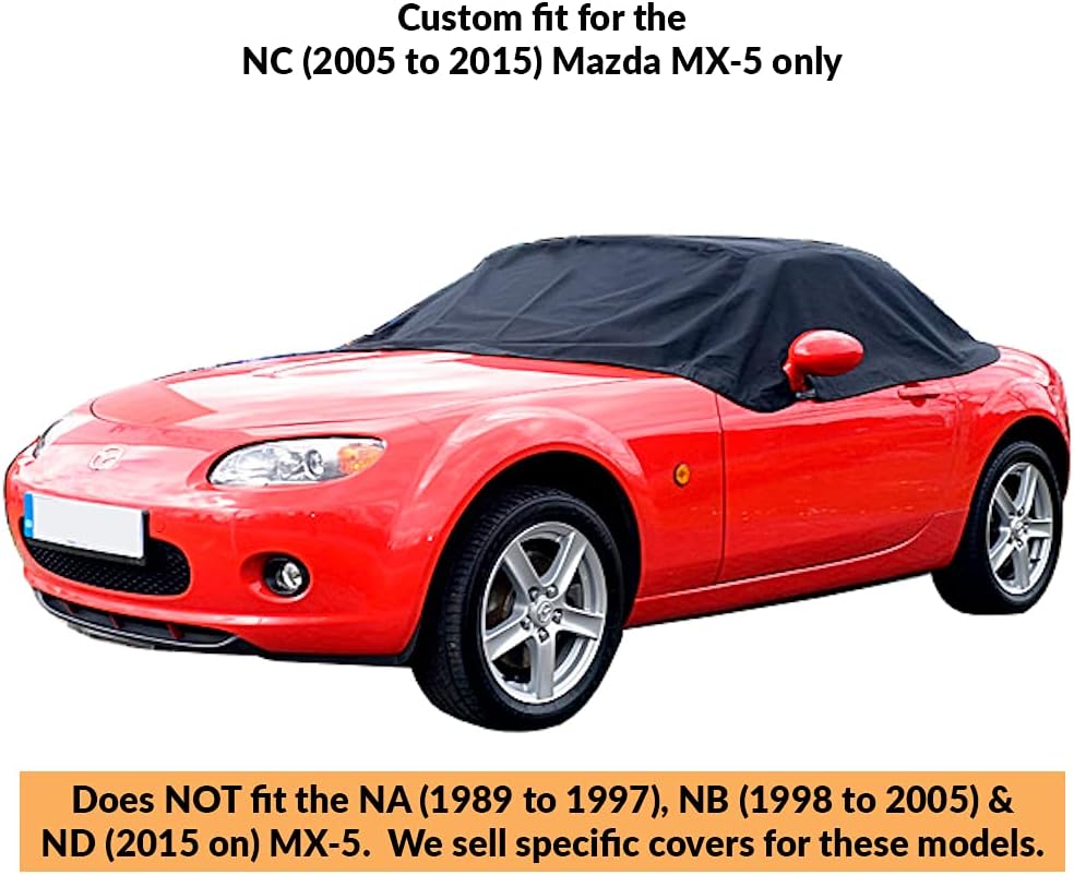 Custom-fit Soft Top Roof Protector Half Cover (Black) Z272421