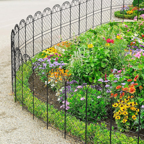 10 Panels Rustproof Metal Wire Garden Fence P3344