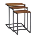Nesting Table Set in Chestnut and Black C6475