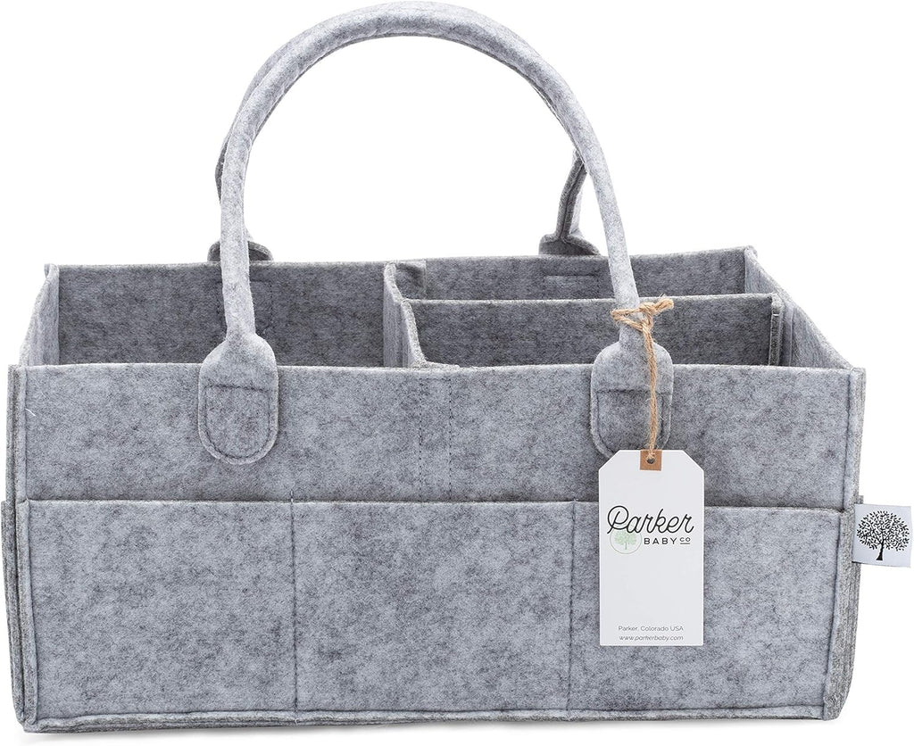 Oatmeal Diaper Caddy Storage Bin T6272