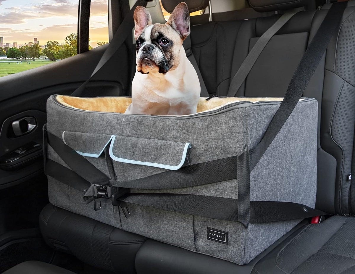 Large Dog Car Booster Seat with Safety Belt J184310