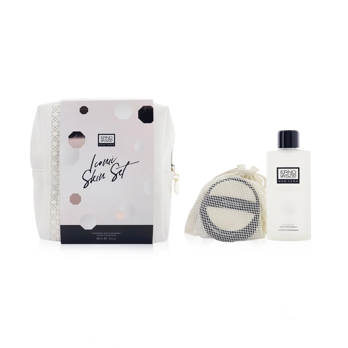 Hydraphel Skin Supplement 360ml with 10x Reusable Toner Pads and Bag J7953