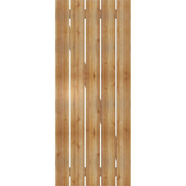 Spaced Board-n-Batten Shutters with Z-Bar, Rough Sawn Western Red Cedar K84620
