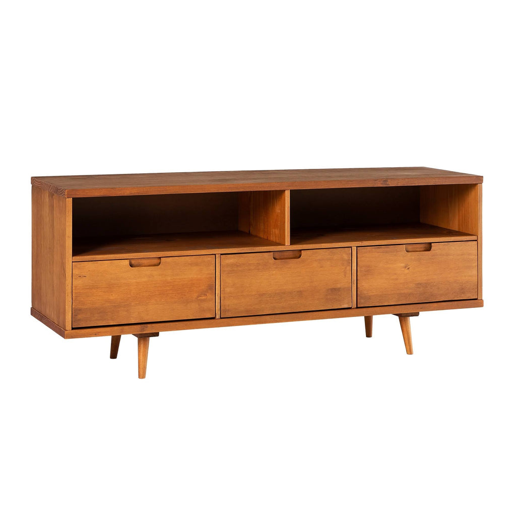 Walnut 3-Drawer TV Console T848