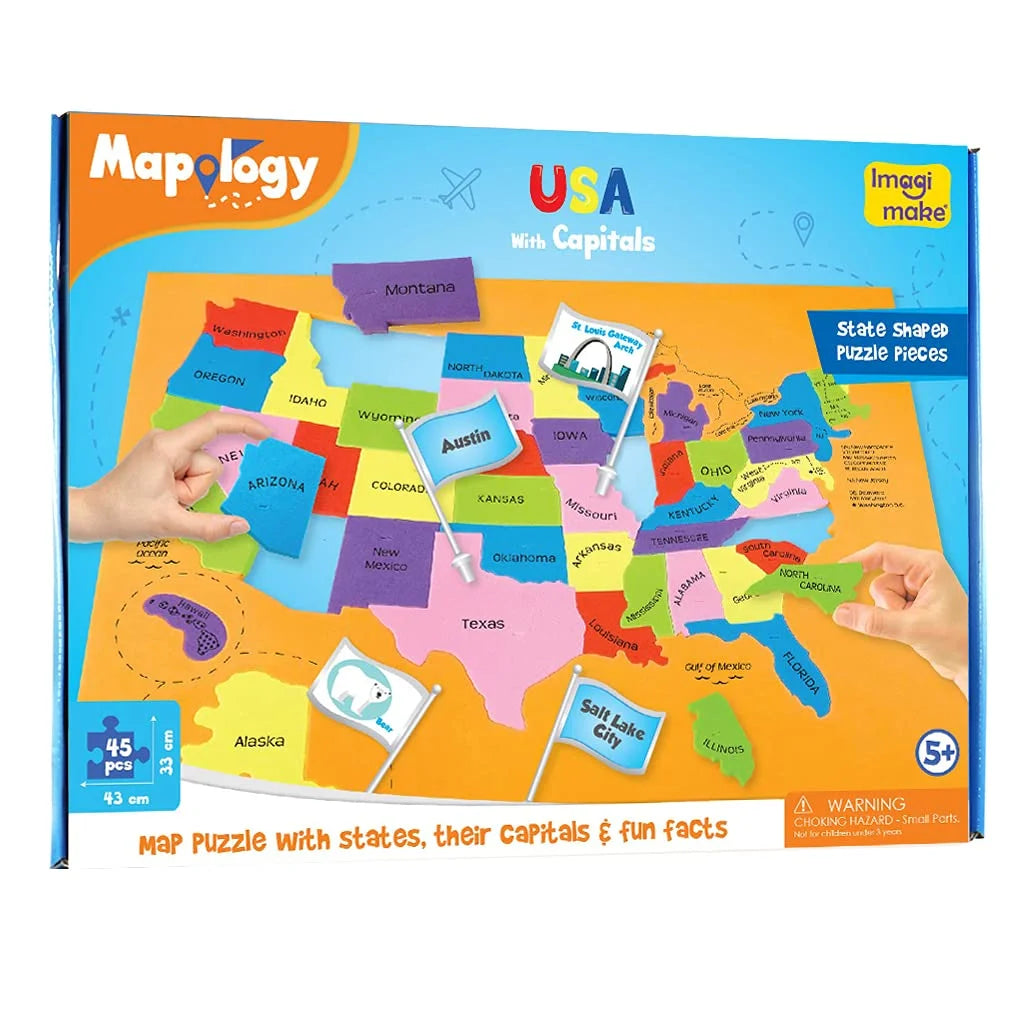 Mapology USA with Capitals Puzzle H204