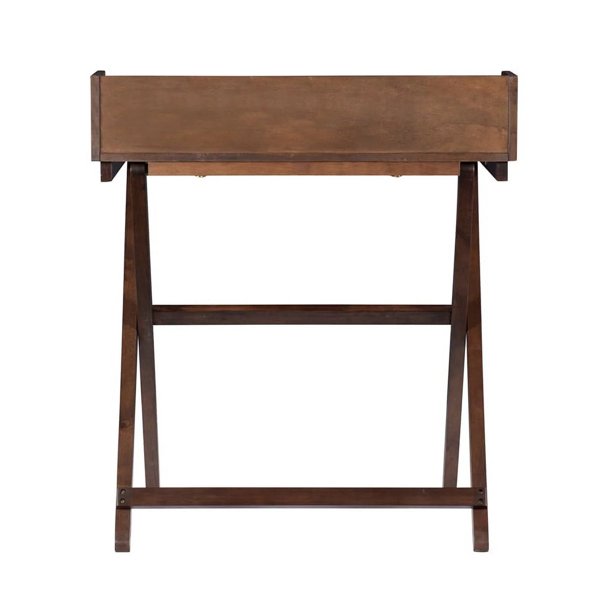 Wood Folding Desk in Antique Walnut Brown A19649