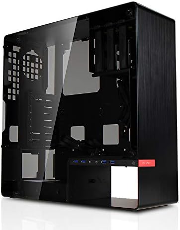 Tempered Glass Mini-ITX Tower Computer Case (901 Black) F41353