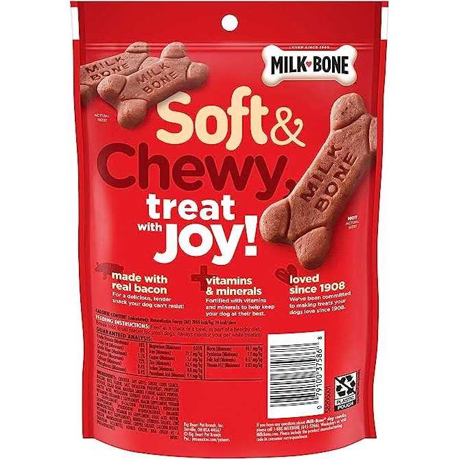 Soft Chewy Bacon Dog B129860