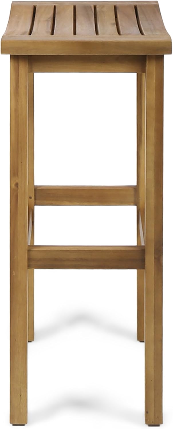 2-Pcs Set Acacia Wood Barstools B874