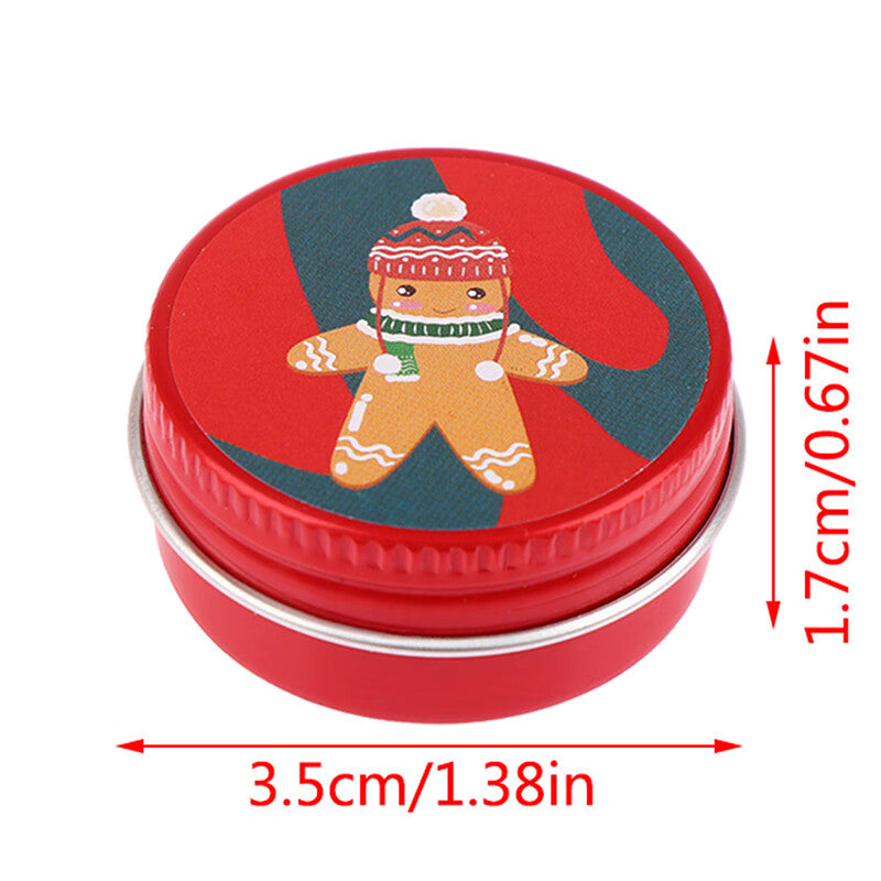 1:12 Dollhouse Miniature Christmas Cookies Biscuit Candy Gift Box Tin Box Model Toy Y7621