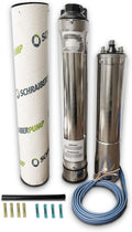 4" Deep Well Submersible Pump 3HP, 230v, 587' head, 22GPM, 2 wire, stainless steel V122