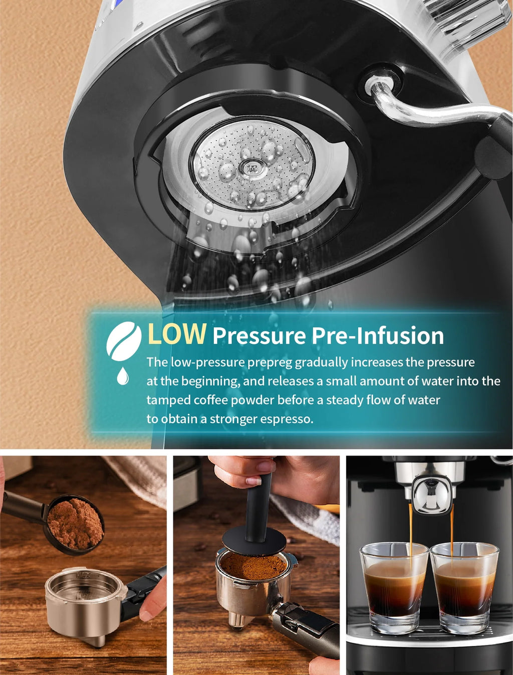 20 Bar Automatic Espresso Machine with Milk Frother R73780