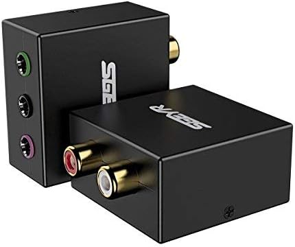 5.1 Audio Console Adapter Stereo RCA to 3 x 3.5mm Jack Bidirectional Conversion R947